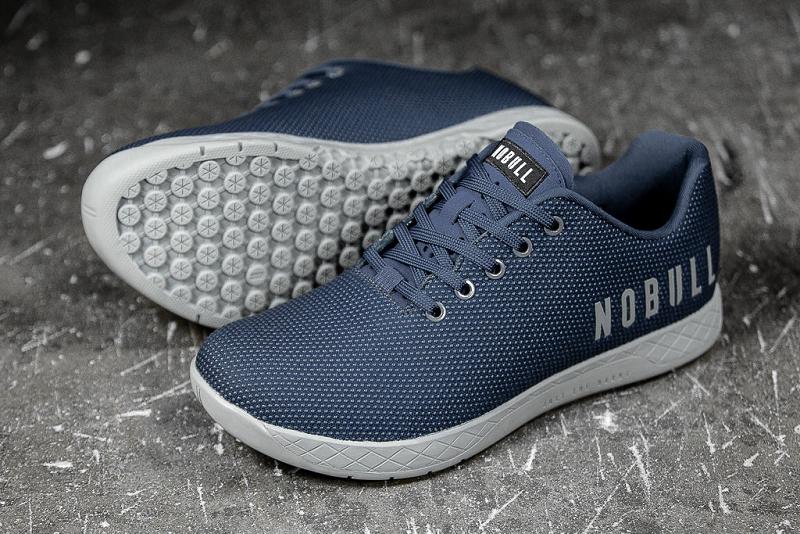 Women\'s Nobull Denim Trainers Dark / Blue | SG G2840S